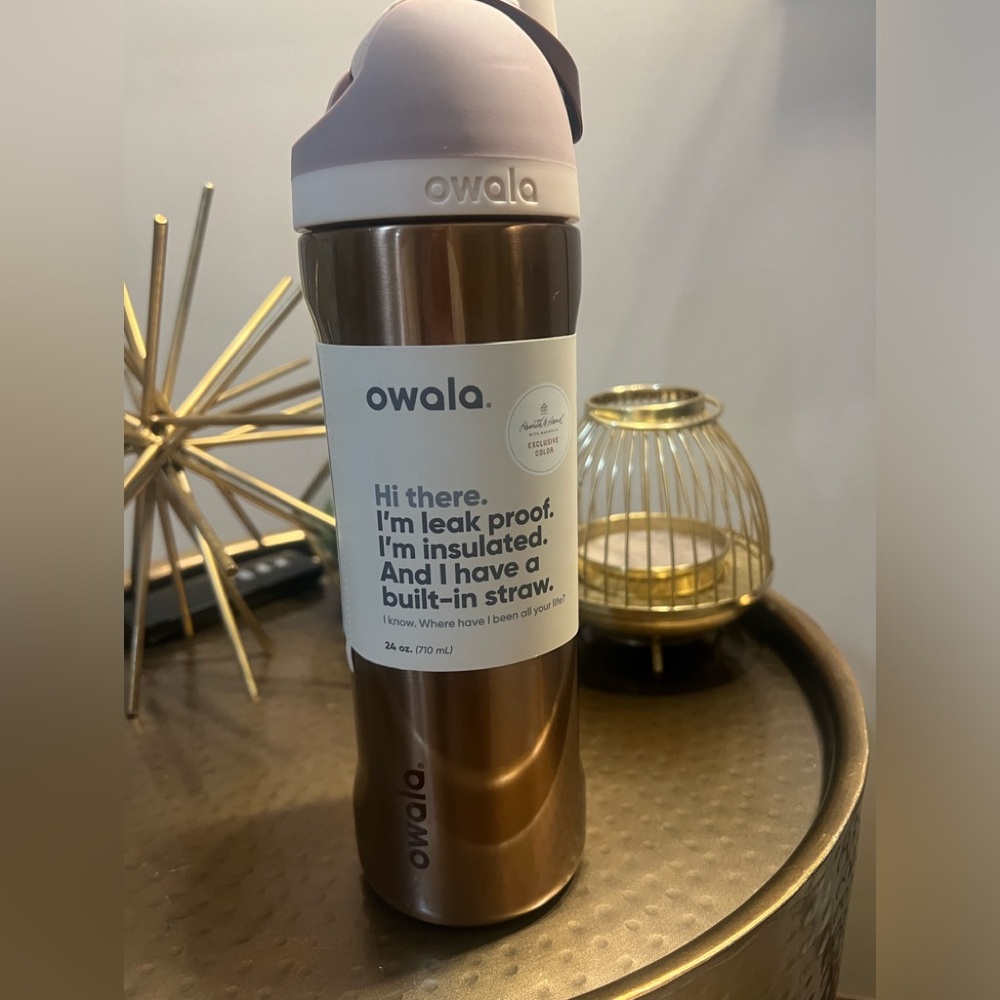 Owala 24oz Hearth & Hand Watterbottle - Copper Bells